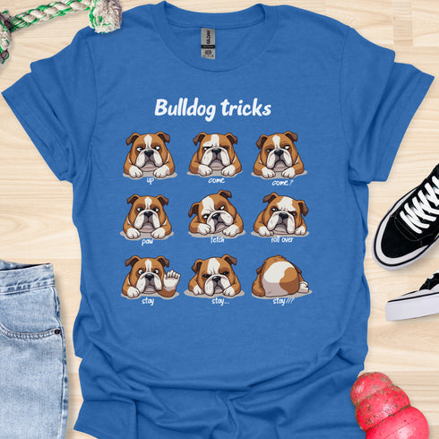 Bulldog tricks - V4 - Cute Funny T-Shirt